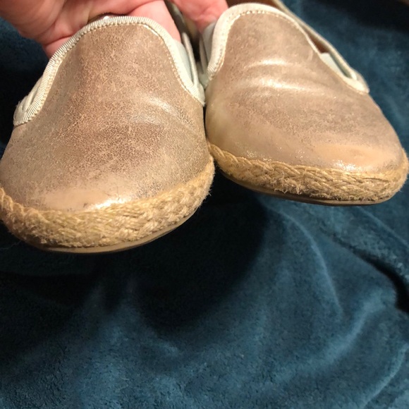 Gold and mint espadrilles - Picture 4 of 6